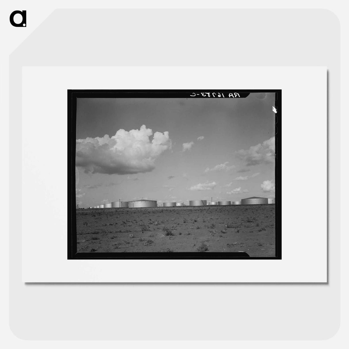 Oil tank farm near Odessa, Texas - Dorothea Lange Poster.