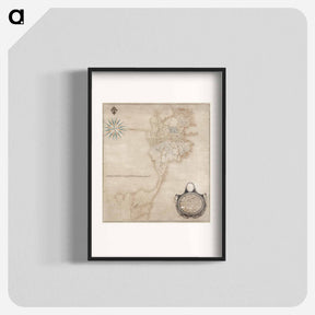 アートポスター-Boston Map
 - ボストン公共図書館 Poster.