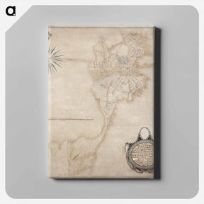 アートパネル-Boston Map
 - ボストン公共図書館 Canvas.