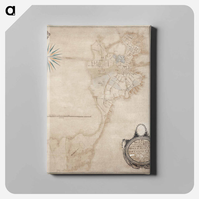 アートパネル-Boston Map
 - ボストン公共図書館 Canvas.