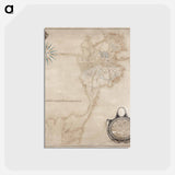 アートポストカード-Boston Map
 - ボストン公共図書館 Postcard.