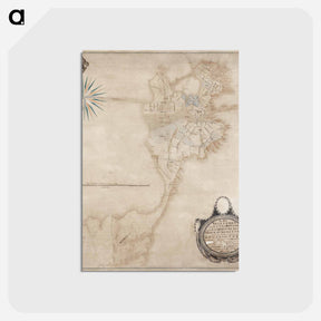 アートポストカード-Boston Map
 - ボストン公共図書館 Postcard.