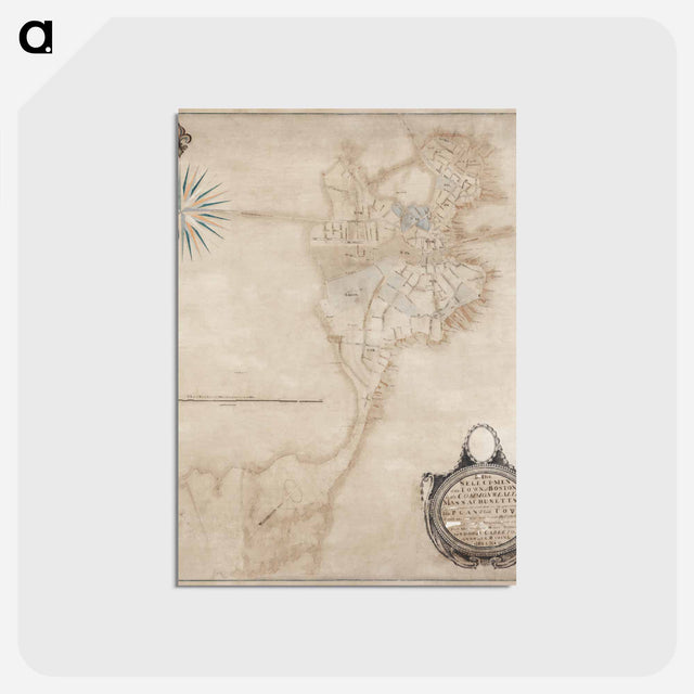 アートポストカード-Boston Map
 - ボストン公共図書館 Postcard.