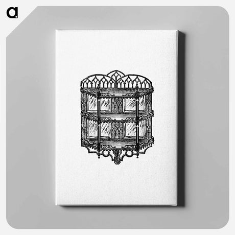 アートパネル-Victorian Shelf Engraving
 - 大英図書館 Canvas.