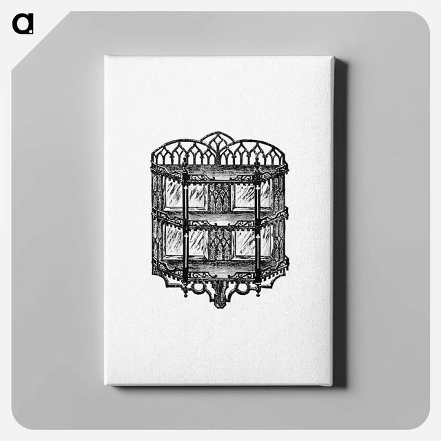 アートパネル-Victorian Shelf Engraving
 - 大英図書館 Canvas.
