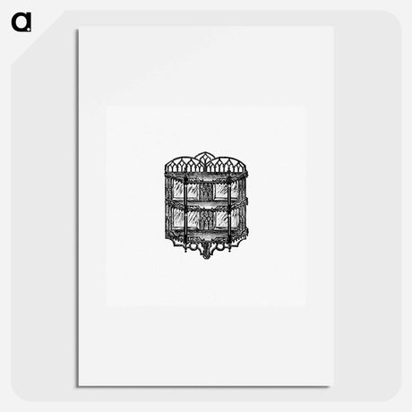 アートポスター-Victorian Shelf Engraving
 - 大英図書館 Poster.