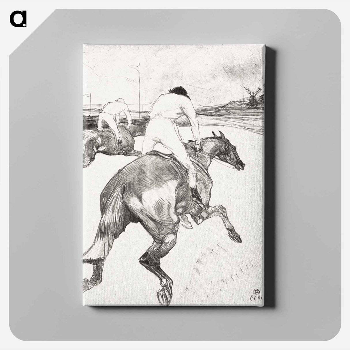 アートパネル-The Jockey
 - クリーブランド美術館 Canvas.