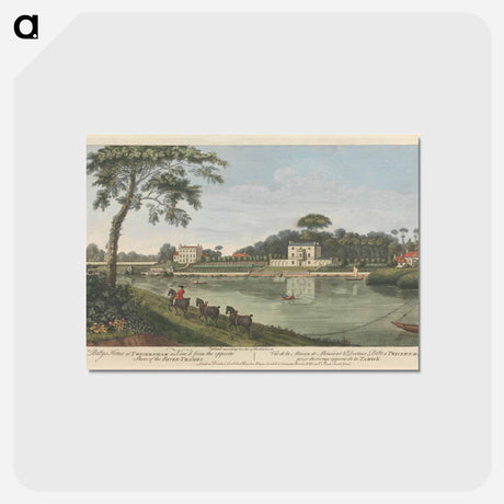 アートポストカード-Dr. Batty's House at Twickenham as View'd from the opposite Shore of the River Thames
 - イェール大学アートギャラリー Postcard.