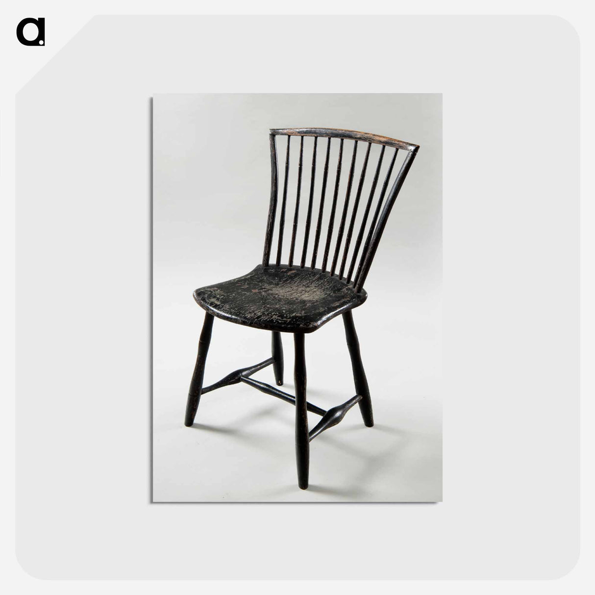 アートポストカード-Bamboo Windsor Side Chair
 - バーンズ・コレクション Postcard.