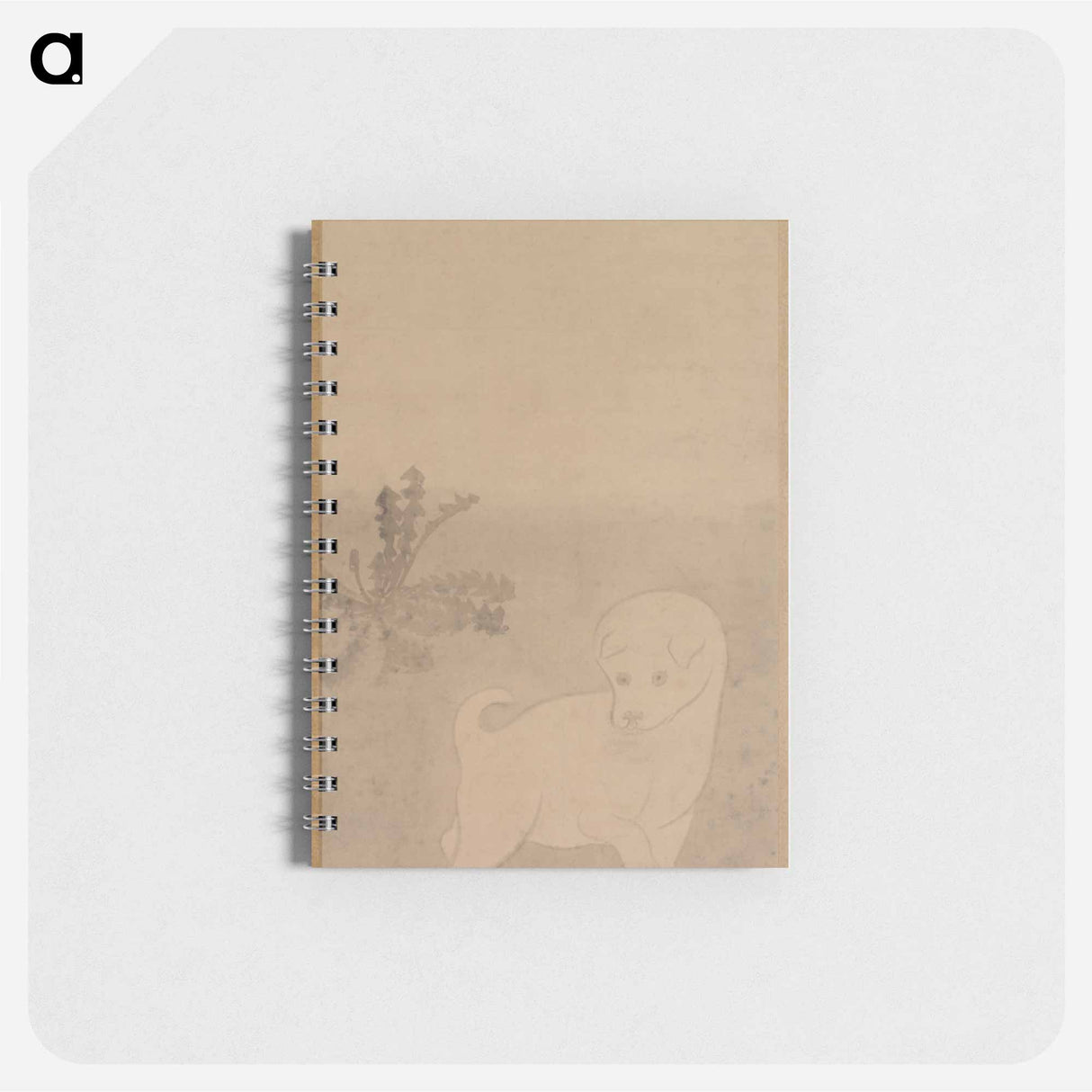 アートメモ帳-Puppy with Dandelions
 - クリーブランド美術館 Memo.