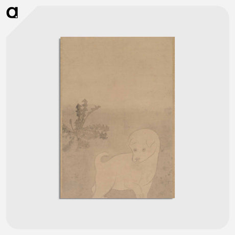 アートポストカード-Puppy with Dandelions
 - クリーブランド美術館 Postcard.