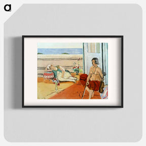 アートポスター-Odalisque on the Terrace - アンリ マティス Poster.