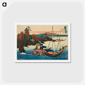 アートポストカード-One Hundred Poems Explained by the Nurse - 葛飾 北斎 Postcard.