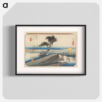 Yokkaichi, Mie-gawa
 - 歌川 広重 Poster.
