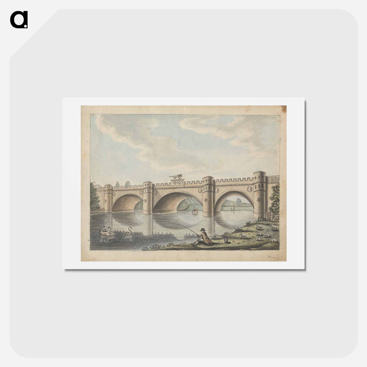 アートポストカード-Bridge at Alnwick Castle, Northumberland
 - イェール大学アートギャラリー Postcard.