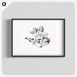 アートポスター-Babies Riding on a Fish
 - 大英図書館 Poster.