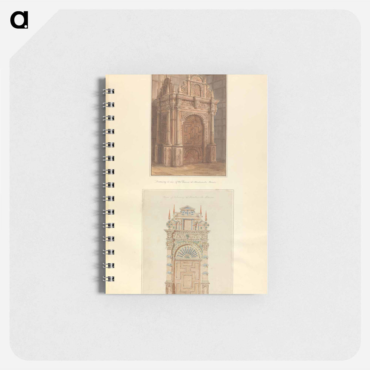 アートメモ帳-Doorway in one of the Rooms at Montacute House / Door of Library at Montacute House
 - イェール大学アートギャラリー Memo.