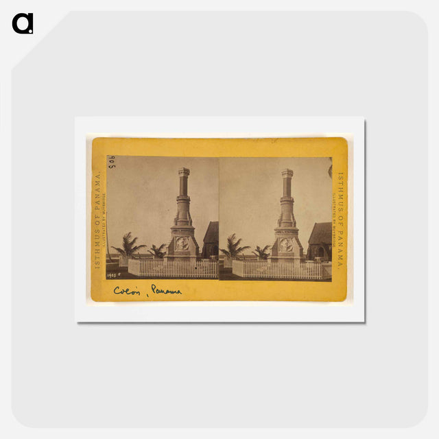 アートポストカード-Monument to Aspinwall, Chauncey and Stephens
 - エドワード マイブリッジ Postcard.