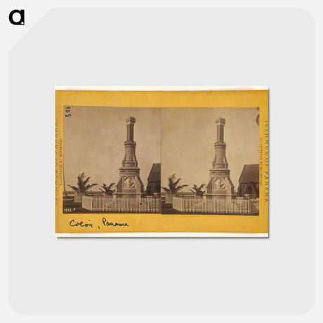 アートポストカード-Monument to Aspinwall, Chauncey and Stephens
 - エドワード マイブリッジ Postcard.
