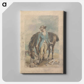 アートパネル-A Young Man with a Horse, with Studies of Hounds and Dead Hare
 - イェール大学アートギャラリー Canvas.