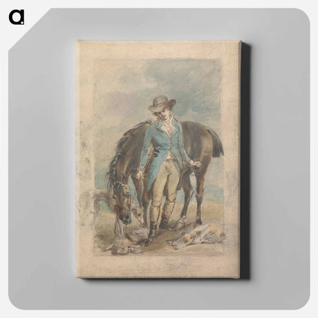 アートパネル-A Young Man with a Horse, with Studies of Hounds and Dead Hare
 - イェール大学アートギャラリー Canvas.
