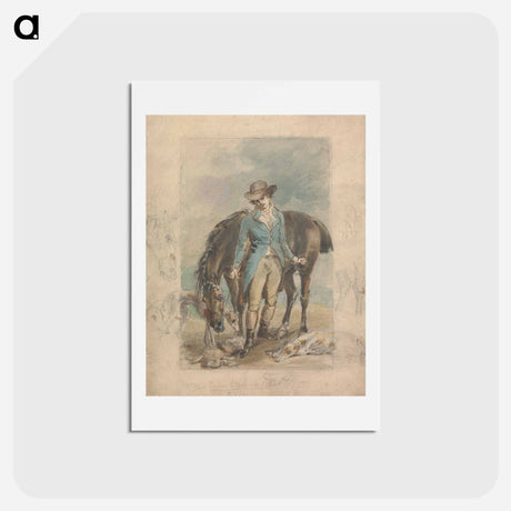 アートポストカード-A Young Man with a Horse, with Studies of Hounds and Dead Hare
 - イェール大学アートギャラリー Postcard.