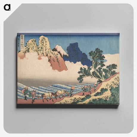 アートパネル-The Back of Mount Fuji Seen from Minobu River - 葛飾 北斎 Canvas.