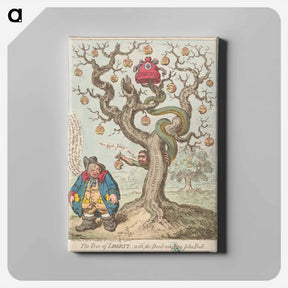 アートパネル-The Tree of Liberty, - With The Devil Tempting John Bull (Fox)
 - イェール大学アートギャラリー Canvas.