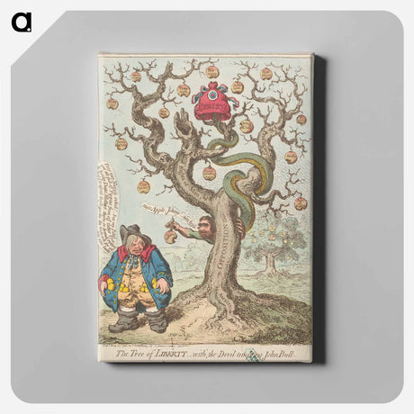 アートパネル-The Tree of Liberty, - With The Devil Tempting John Bull (Fox)
 - イェール大学アートギャラリー Canvas.