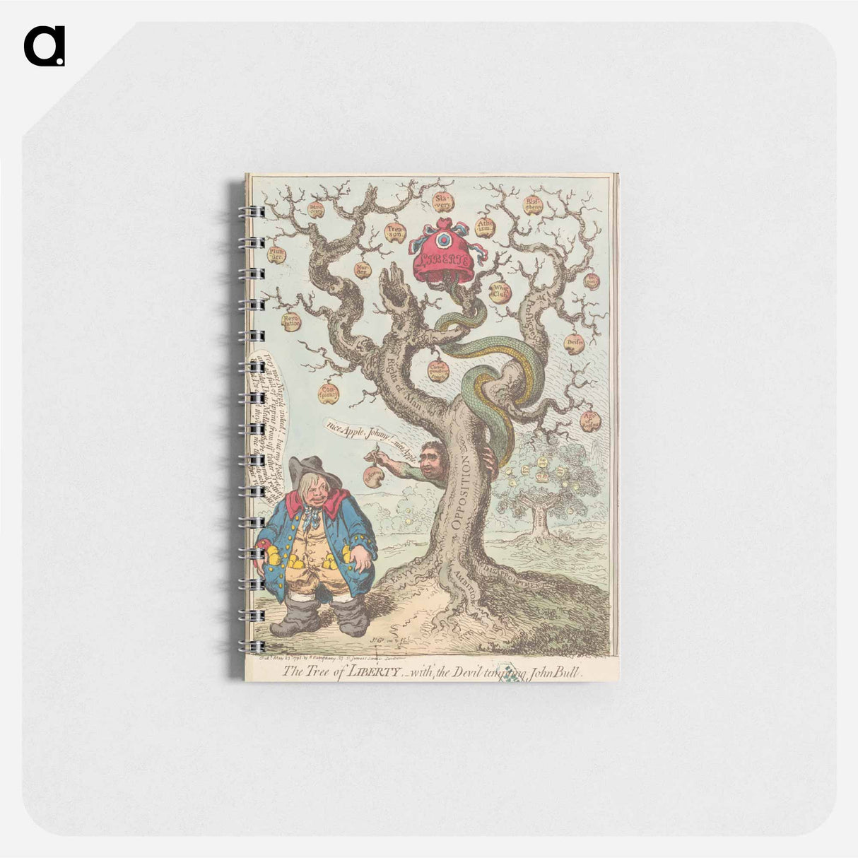 アートメモ帳-The Tree of Liberty, - With The Devil Tempting John Bull (Fox)
 - イェール大学アートギャラリー Memo.