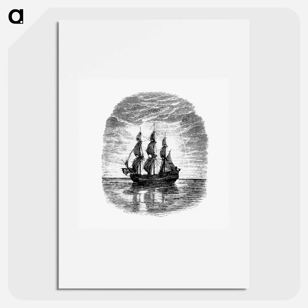 アートポスター-Ship at Sea
 - 大英図書館 Poster.