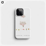 Bulliards Vaillantii - Pierre Joseph Redouté Phone Case.