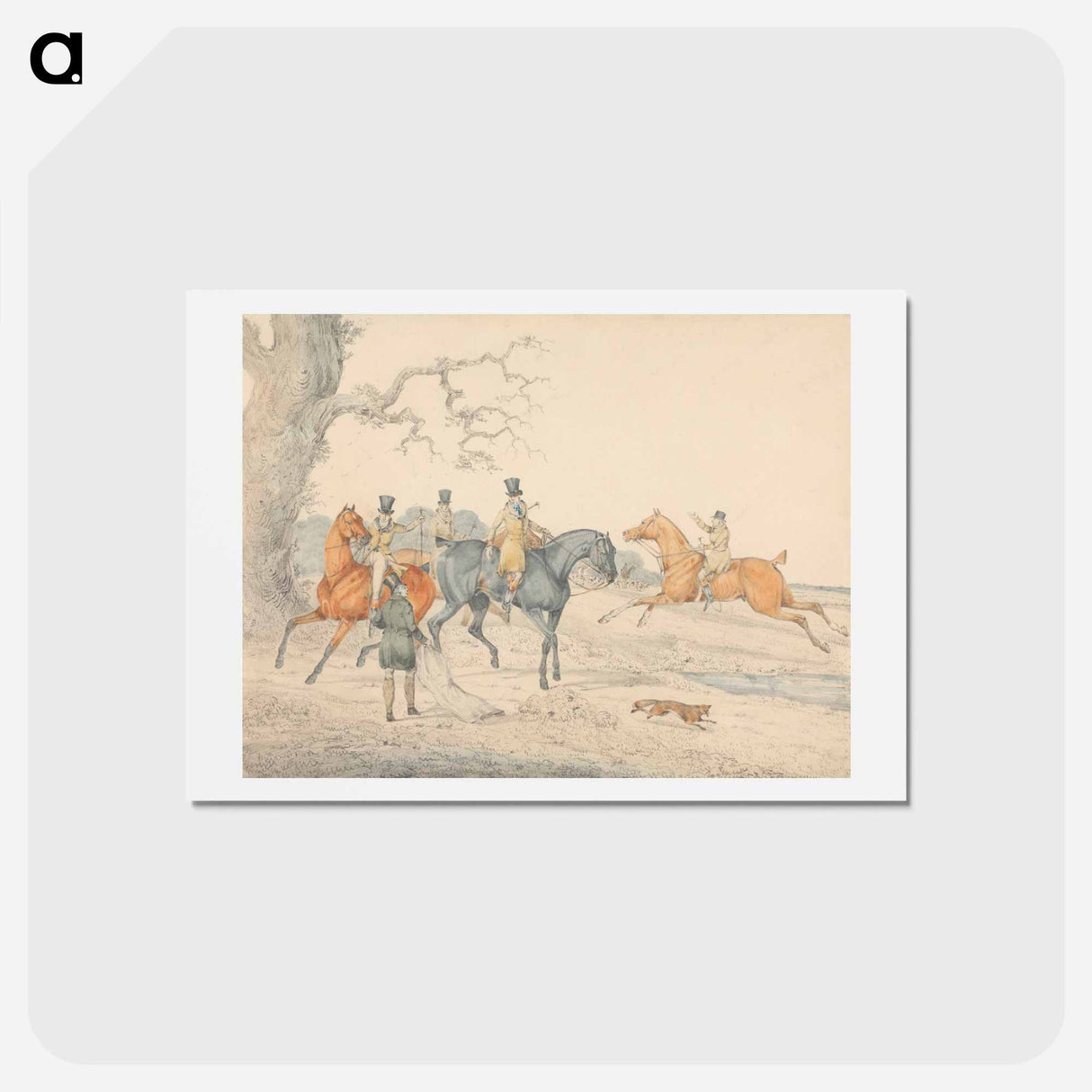 アートポストカード-Releasing a Bag-Fox
 - イェール大学アートギャラリー Postcard.