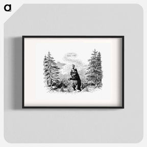 アートポスター-The Wolverine from Nimrod In The North, Or Hunting And Fishing Adventures In The Arctic Regions
 - 大英図書館 Poster.