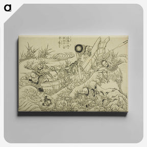 7-55_Katsushika-Hokusai_canvas