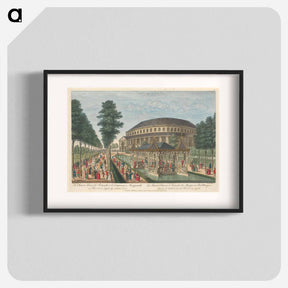 アートポスター-The Chinese House, the Rotunda, & the Company in Masquerade in Renelagh Gardens
 - イェール大学アートギャラリー Poster.