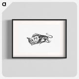 アートポスター-Indian Tiger Attacking a Man
 - 大英図書館 Poster.