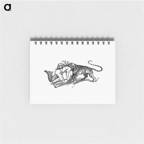 アートメモ帳-Indian Tiger Attacking a Man
 - 大英図書館 Memo.