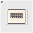 アートポストカード-Woman with Chair and Fan
 - エドワード マイブリッジ Postcard.