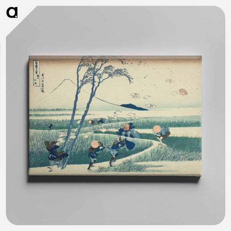 アートパネル-Ejiri in Suruga Province (Sunshu Ejiri) - 葛飾 北斎 Canvas.