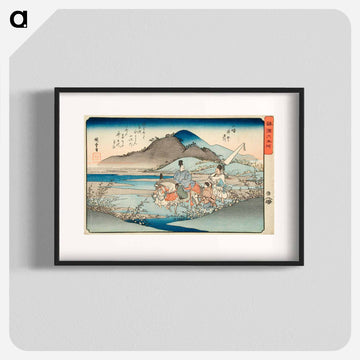 The Ide Jewel River in Yamashiro Province
 - 歌川 広重 Poster.