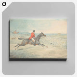 アートパネル-Rider on a Brown Horse Going at a Wall
 - イェール大学アートギャラリー Canvas.
