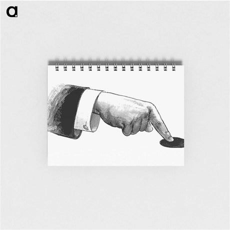 アートメモ帳-Hand Pointing from Illustrated Penny Tales
 - 大英図書館 Memo.