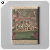 アートパネル-The Inthronization of their Majesties also a View of the West End of the Choir of St. Peters in Westminster, and of the manner of Placing and Seating the Company in that Part of the Choir
 - イェール大学アートギャラリー Canvas.