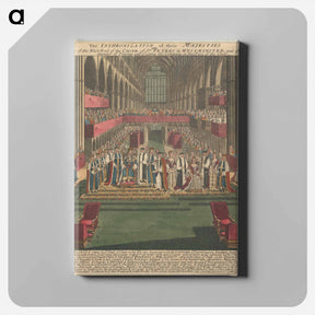 アートパネル-The Inthronization of their Majesties also a View of the West End of the Choir of St. Peters in Westminster, and of the manner of Placing and Seating the Company in that Part of the Choir
 - イェール大学アートギャラリー Canvas.