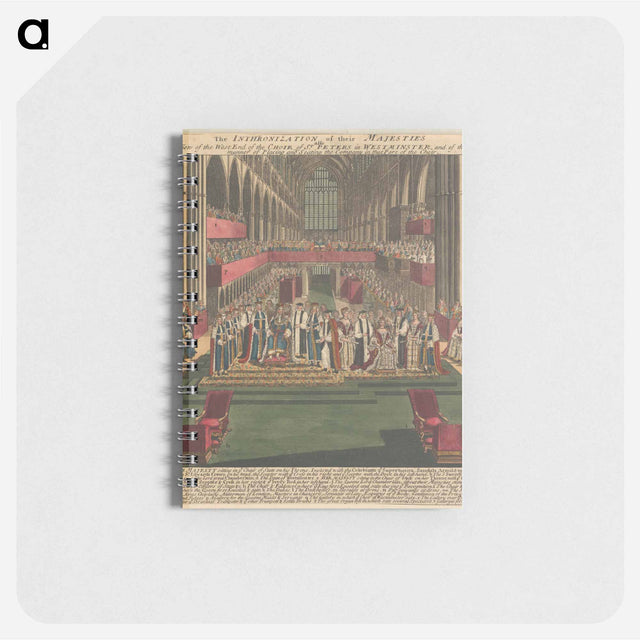 アートメモ帳-The Inthronization of their Majesties also a View of the West End of the Choir of St. Peters in Westminster, and of the manner of Placing and Seating the Company in that Part of the Choir
 - イェール大学アートギャラリー Memo.