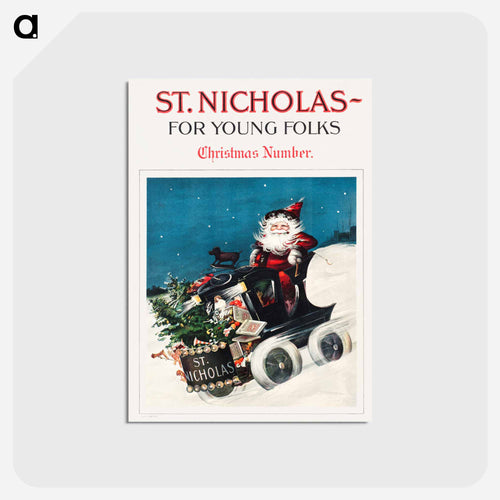 聖ニコラスのクリスマス - ボストン公共図書館 Postcard.