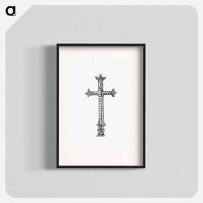 アートポスター-Cross from Les Chroniqueurs de l'Histoire de France Depuis les Origines Jusqu'au XVIe Siècle
 - 大英図書館 Poster.