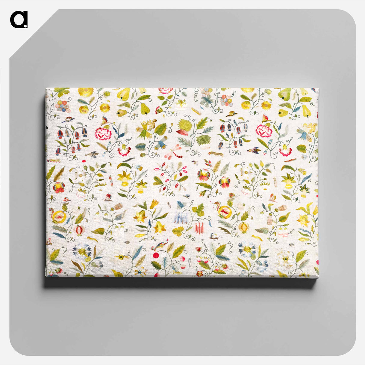 アートパネル-Floral Embroidery Pattern
 - クリーブランド美術館 Canvas.