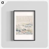 アートポスター-Hokusai's village on the yoshino river - 葛飾 北斎 Poster.